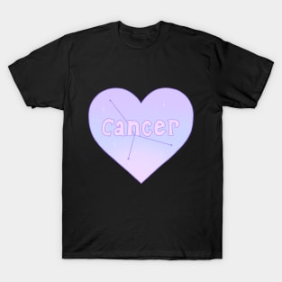 Cancer Constellation Heart T-Shirt